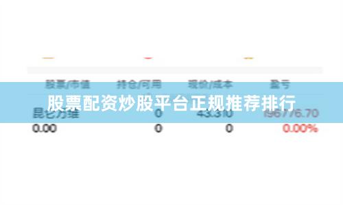 股票配资炒股平台正规推荐排行